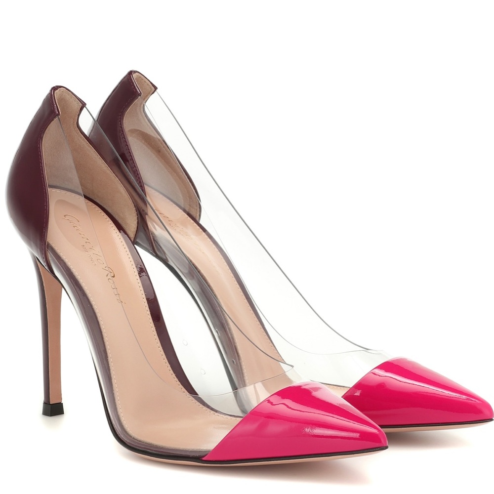Gianvitto Rossi plexi pumps